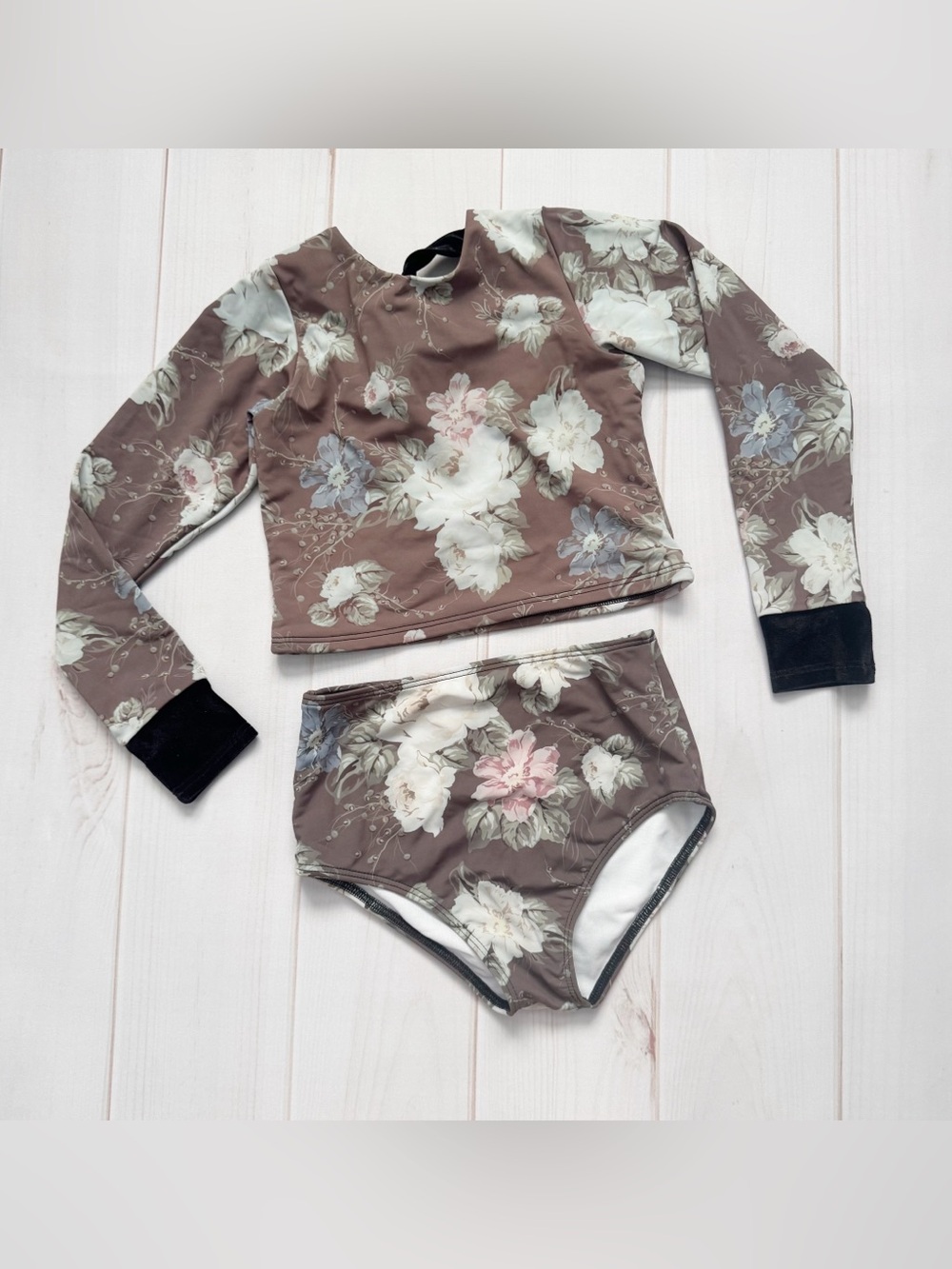 Saint Ida Moody Floral Two Piece Rash Guard